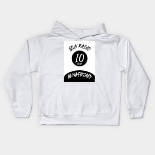 Bwn Radio 10 Year Anniversary Logo Kids Hoodie